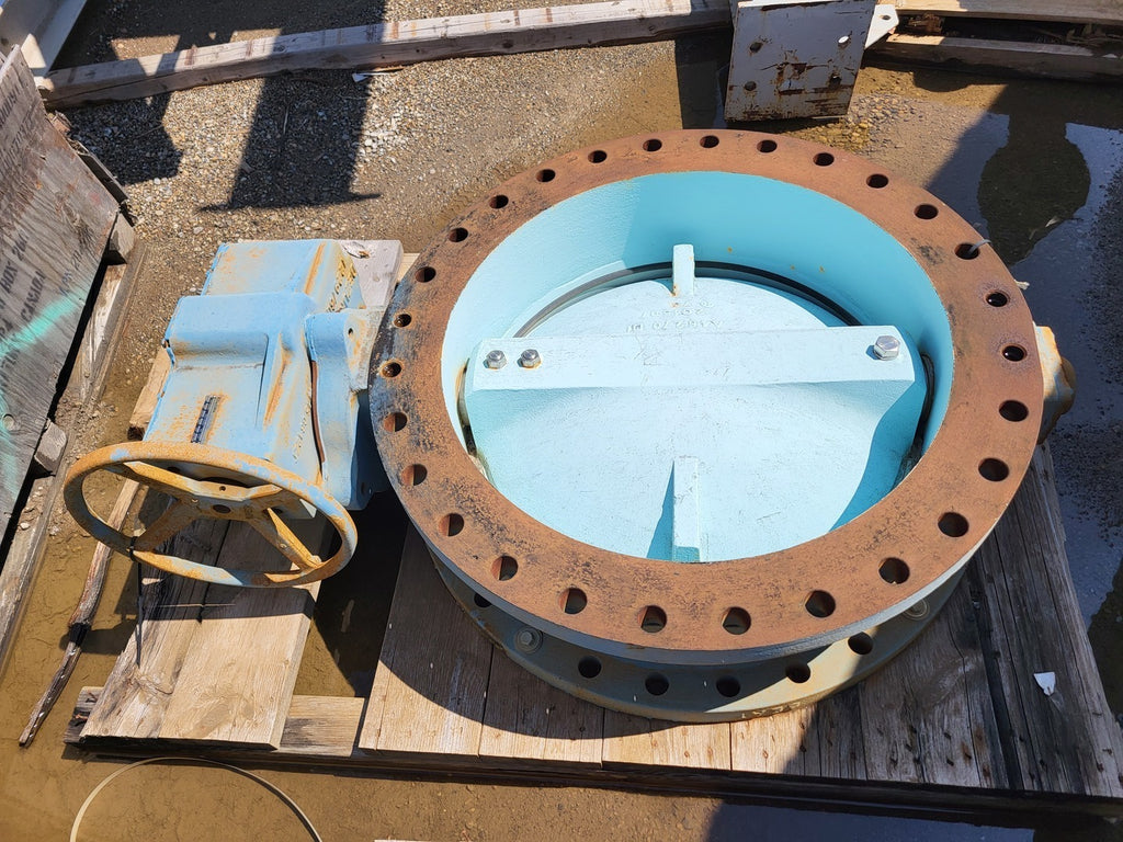 DEZURIK Scrap - 30" Butterfly Valve Style BAW, Gear Operated 