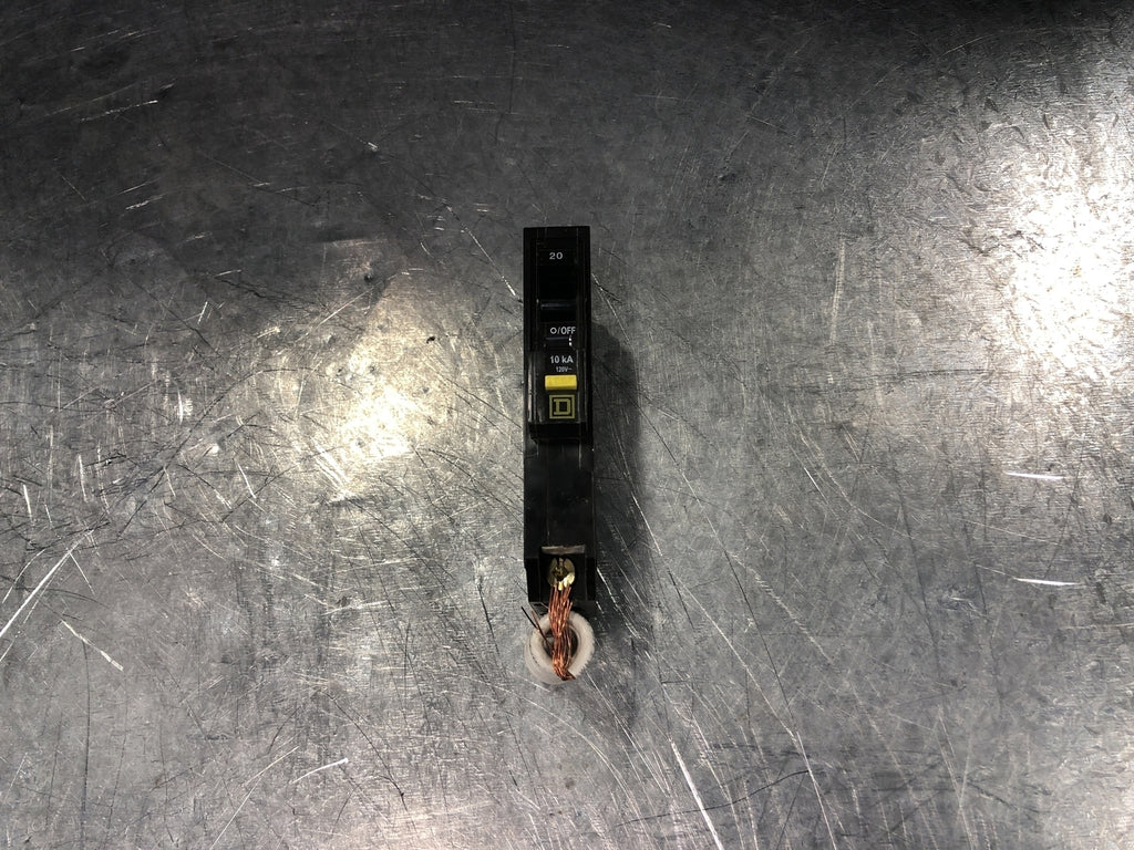 SQUARE D 20 Amp, 1 Pole, 120 volts Circuit Breaker QOB120GFI
