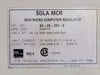 SOLA 5 kVA Constant Voltage Transformer, 600 Pri. Volts, 120/240 Volts 63-29-250-8