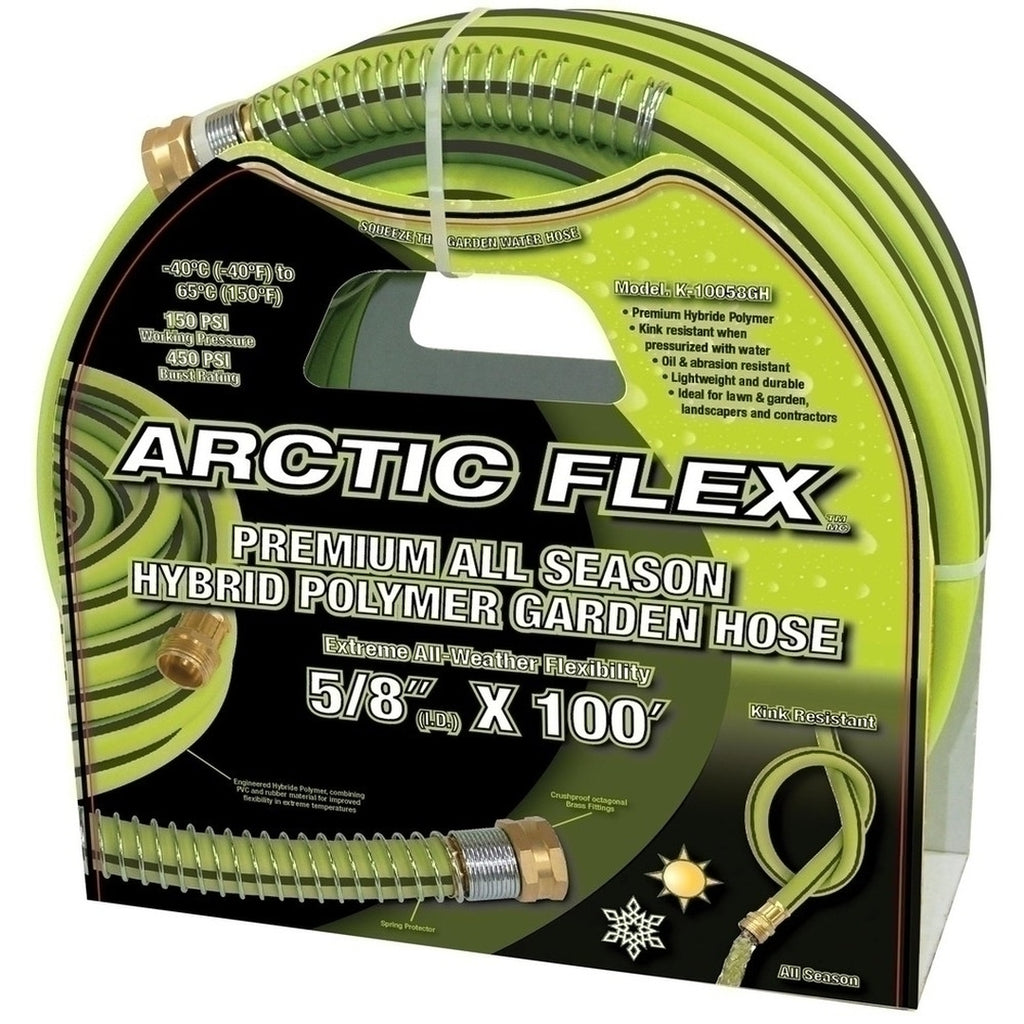 KING CANADA Arctic Flex 5/8" x 100' Premium Hybrid Polymer Garden Hose No. K-10058GH