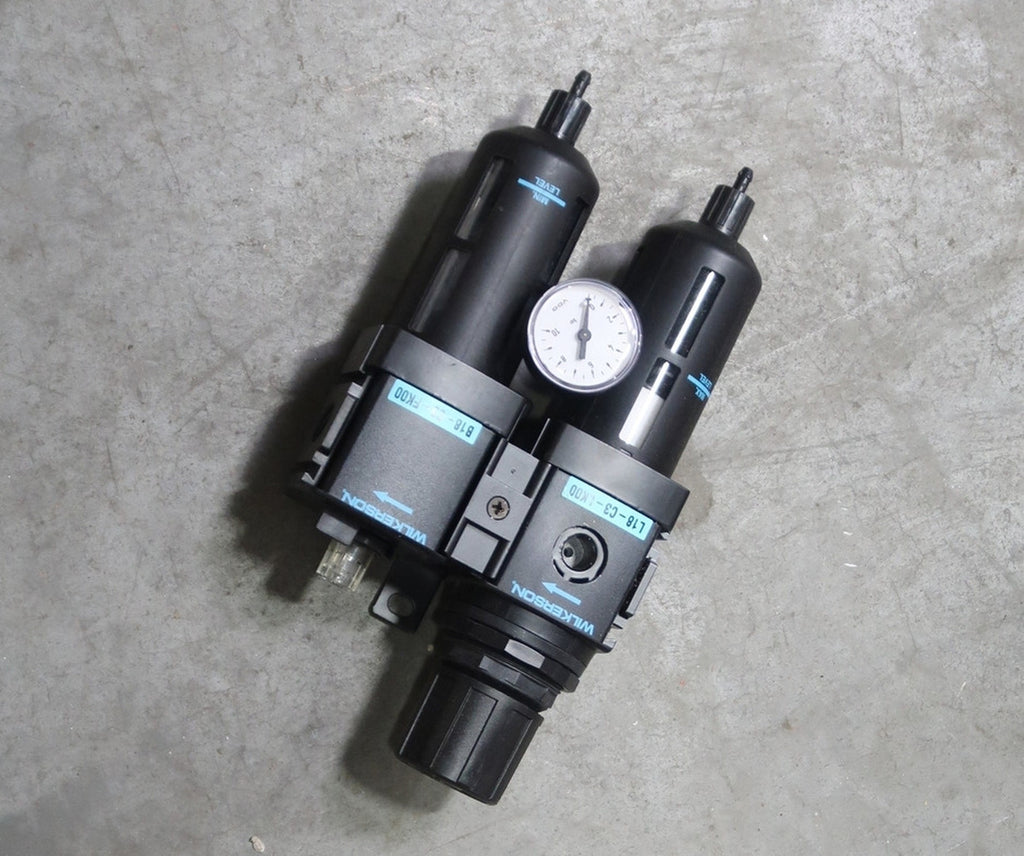 WILKERSON FRL Air Filter Regulator Lubricator Assembly L18 & B18 Series w/ Gauge