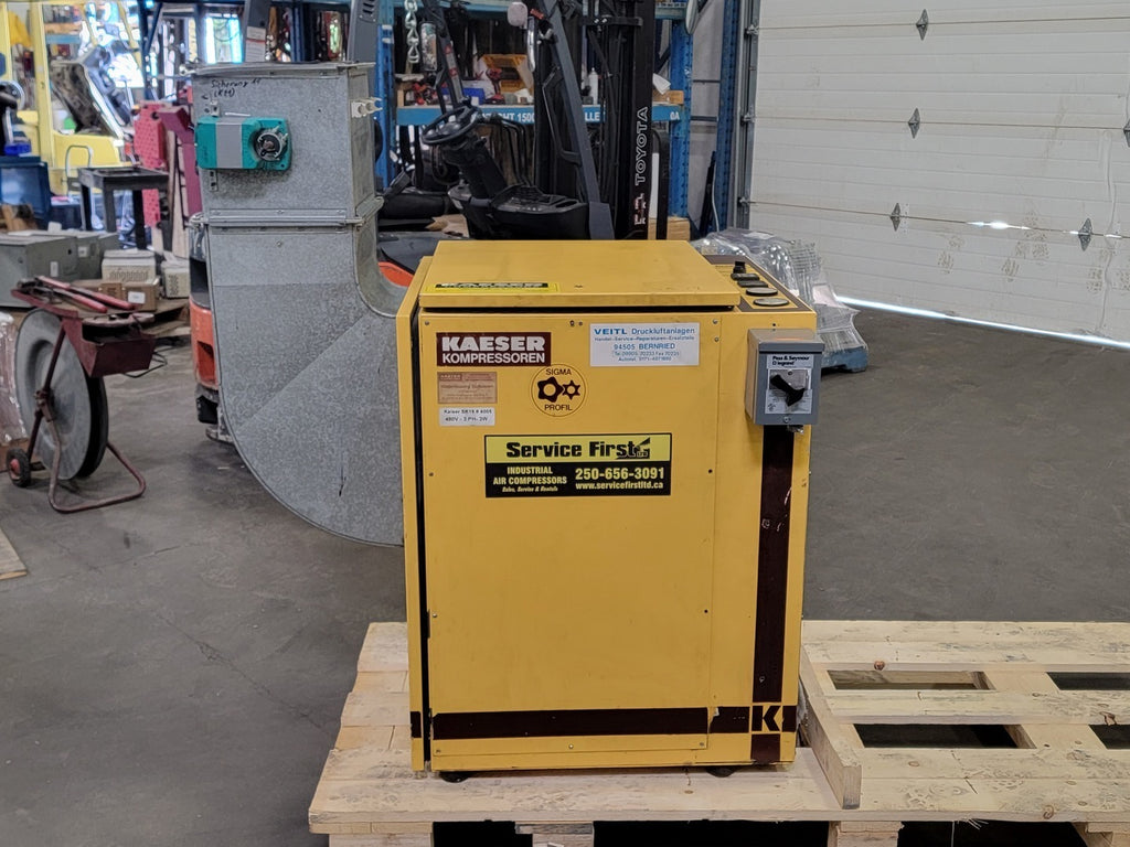 KAESER 15 hp, 68 CFM, 110 PSI Air Compressor SK-19 w/ Sullivan Air Dryer