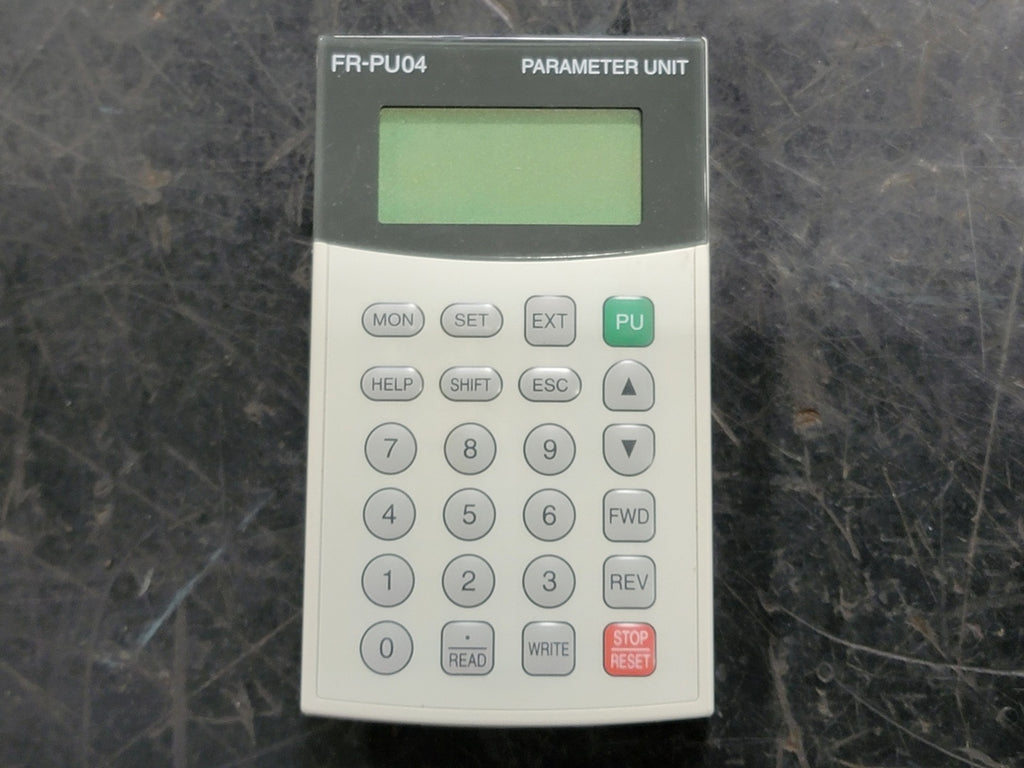 MITSUBISHI 7.5 hp, 220 Volts, 1-Phase VFD Control Panel LCD Display FR-PU04 