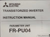 MITSUBISHI 7.5 hp, 220 Volts, 1-Phase VFD Control Panel LCD Display FR-PU04 
