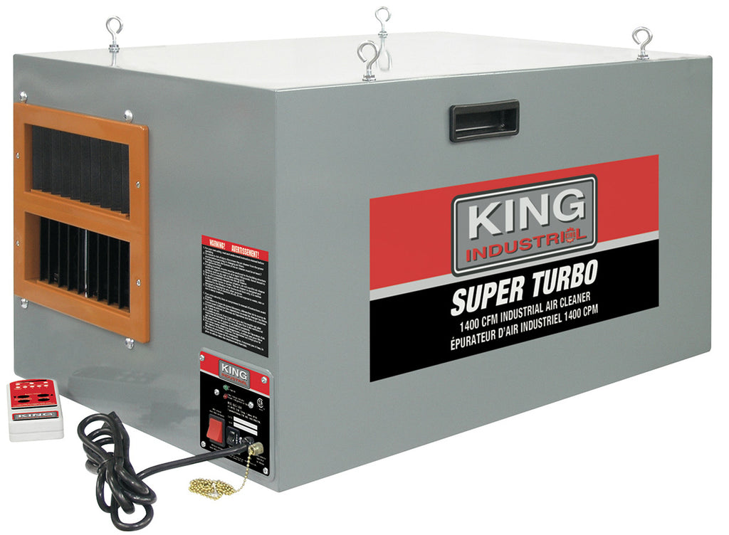KING CANADA 1400 CFM Industrial Air Cleaner w/ Remote Control No. KAC-1400 