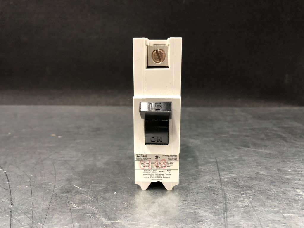 FEDERAL PIONEER 15 Amp, 1 Pole, 120/240 Volts Circuit Breaker NB115