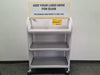 VOLVO 33" x 18" x 47" 3-Shelf Rolling cart w/ 3" Swivel Casters