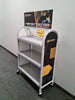 VOLVO 33" x 18" x 47" 3-Shelf Rolling cart w/ 3" Swivel Casters