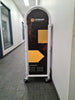 VOLVO 33" x 18" x 47" 3-Shelf Rolling cart w/ 3" Swivel Casters