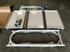 VOLVO 33" x 18" x 47" 3-Shelf Rolling cart w/ 3" Swivel Casters