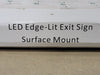 LIGHT FIXTURE INDUSTRIES LED Edge Lit Exit Sign ELRT-Special Green 120/277 VAC