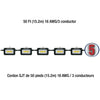 KING CANADA Power-Force 5000 Lumen 50 ft. 5 LED String Light No. K-5016-5LED 