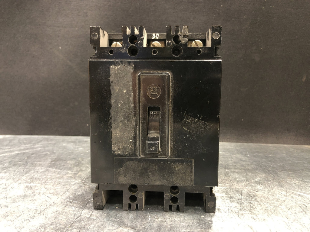 WESTINGHOUSE 30 Amp, 3 Pole, 480 Volts Circuit Breaker EHB3030