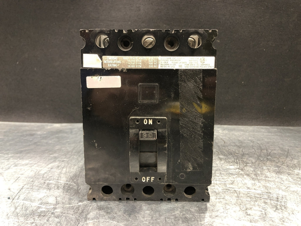 SQUARE D 90 Amp, 3 Pole, 600 Volts Circuit Breaker LK5675