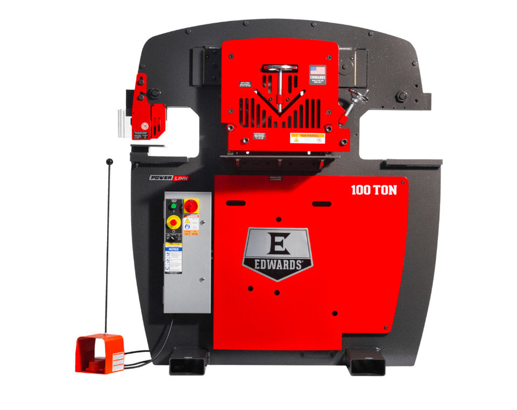 EDWARDS 100 Ton Ironworker 230V, 1 ph w/ Powerlink ED9-IW100-1P230-A