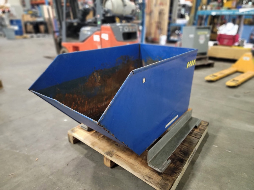 VESTIL 1/2 cu yd, 2000 lbs Capacity, Portable Steel Hopper P-HOP-0.5