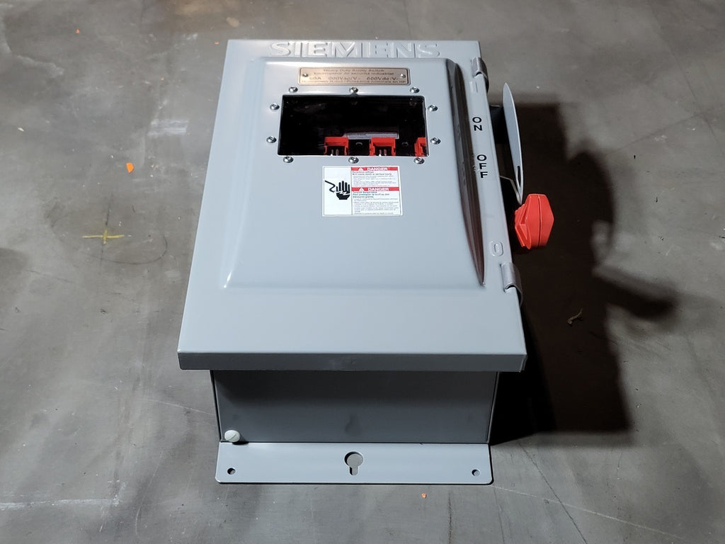 SIEMENS 60 Amp, 3 Pole, 600 volts Heavy Duty Safety Switch HNFC362JW