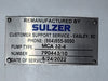 SULZER Remanufactured Pump Power End MCA32-4 w/ Impeller
