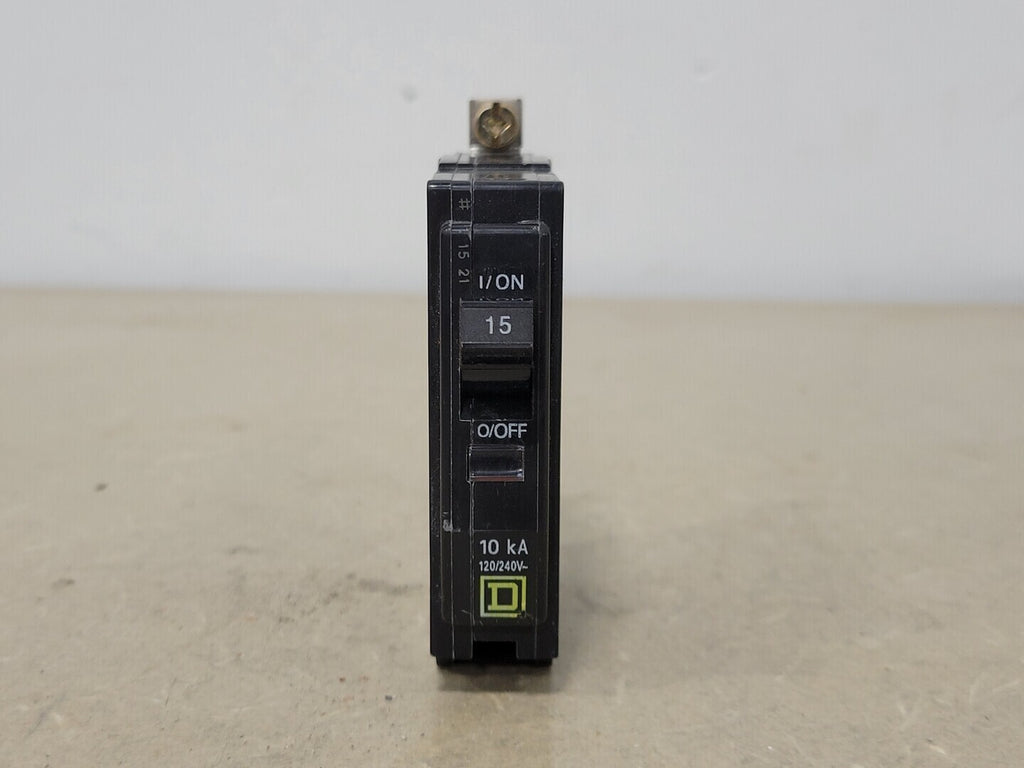 SQUARE D 15 Amp, 1 Pole, 120/240 Volts Circuit Breaker QOB115