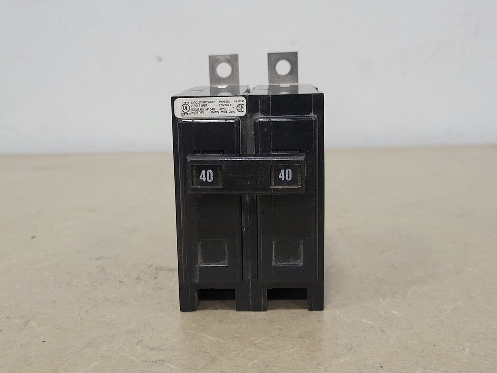 CUTLER-HAMMER 40 Amp, 2 Pole, 120/240 volts Circuit Breaker BA240