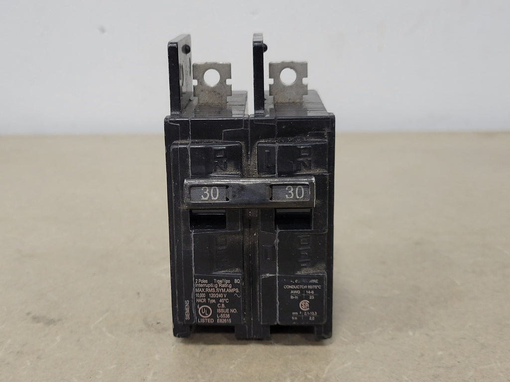 SIEMENS 30 Amp, 2 Pole, 120/240 volts Circuit Breaker BQ2B030