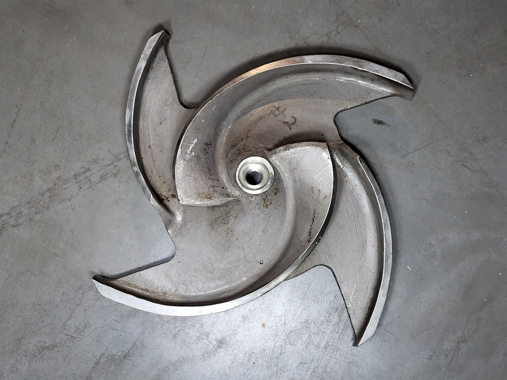 Impeller Pump, Goulds 3175M 6x8-18 Impeller, 2/4 Vane, 316 SS
