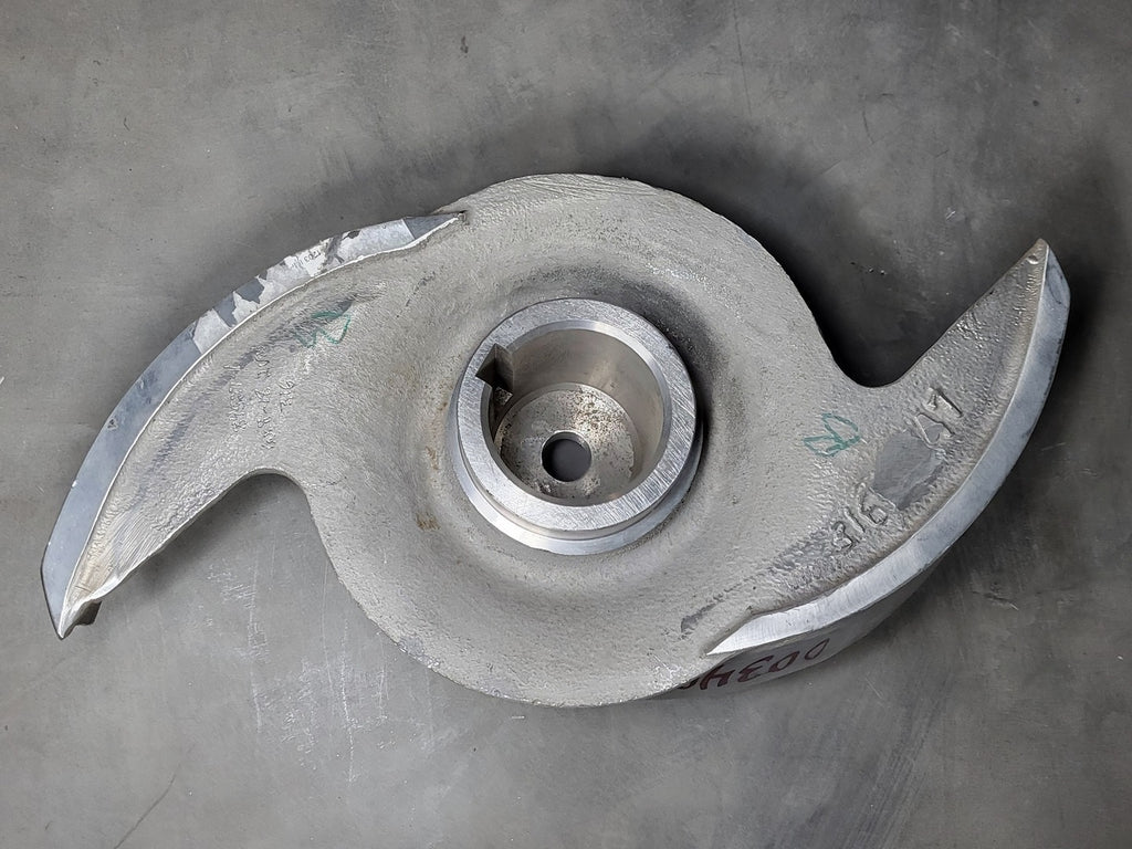 GOULDS Pump Impeller, 3175S 4x6-14, 2 Vane, 316SS, 259-75-1203, D00137A02-1203