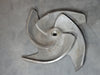 GOULDS Pump Impeller, 4 Vane, 316SS, 259-75-1203