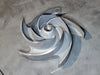GOULDS 5-Vane Pump Impeller 316SS, Size 6x8x18, 84528-2
