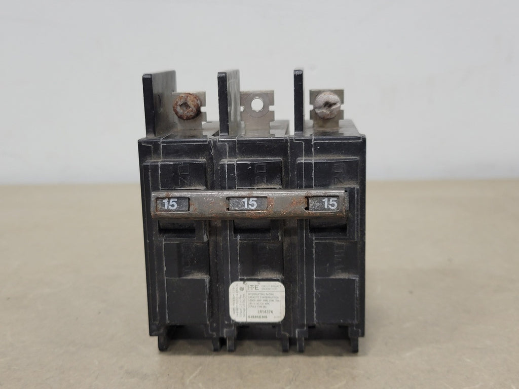 SIEMENS 15 Amp, 3 Pole, 240 Volts Circuit Breaker BQ315