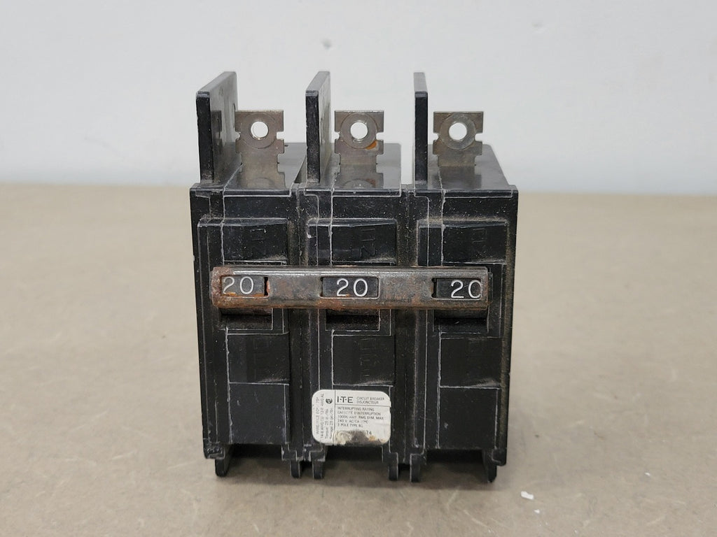 SIEMENS 20 Amp, 3 Pole, 240 Volts Circuit Breaker BQ3B020