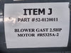 GAST 2.5 hp Regenerative Blower R5325A-2