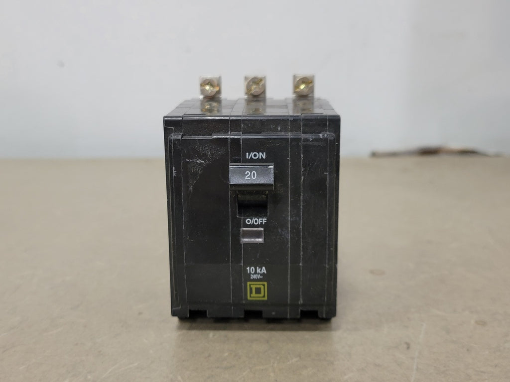 SQUARE D 20 Amp, 3 Poles, 240 volts Circuit Breaker QOB320