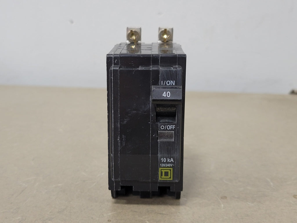 SQUARE D 40 Amp, 2 Pole, 120/240 Volts Circuit Breaker QOB240