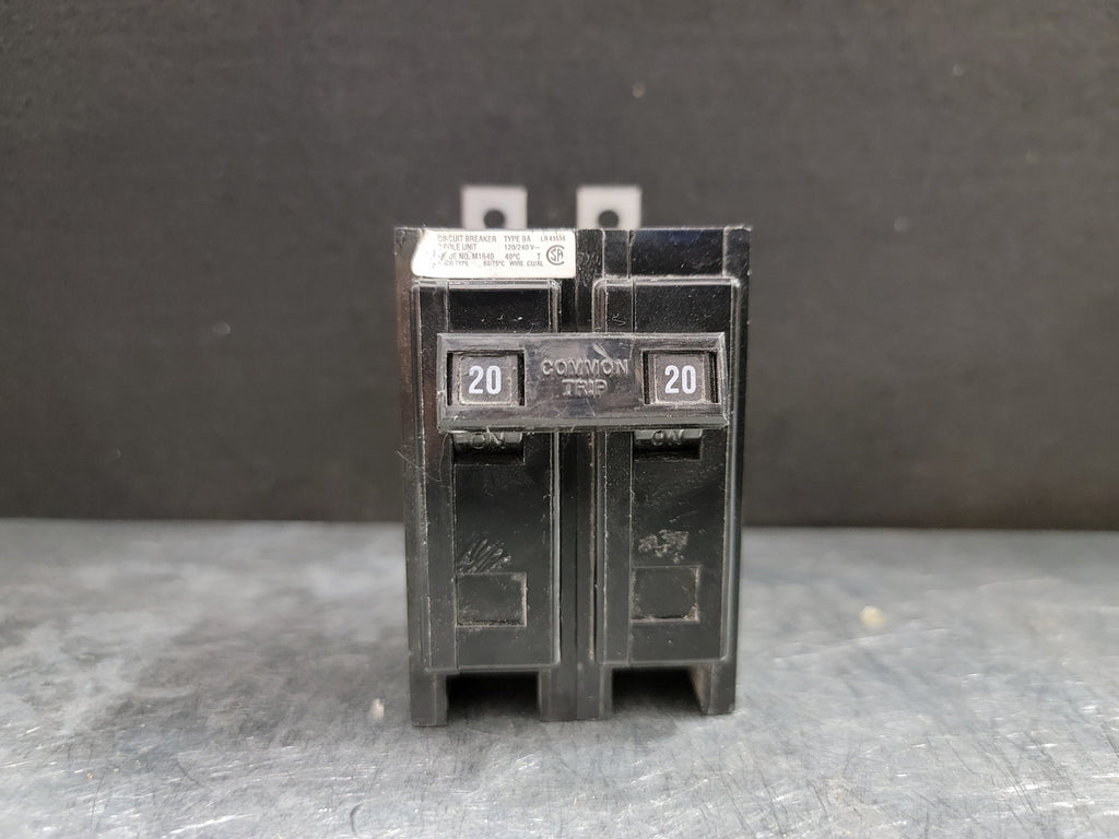 CUTLER-HAMMER 20 Amp, 2 Pole, 120/240 Volts Circuit Breaker BA220