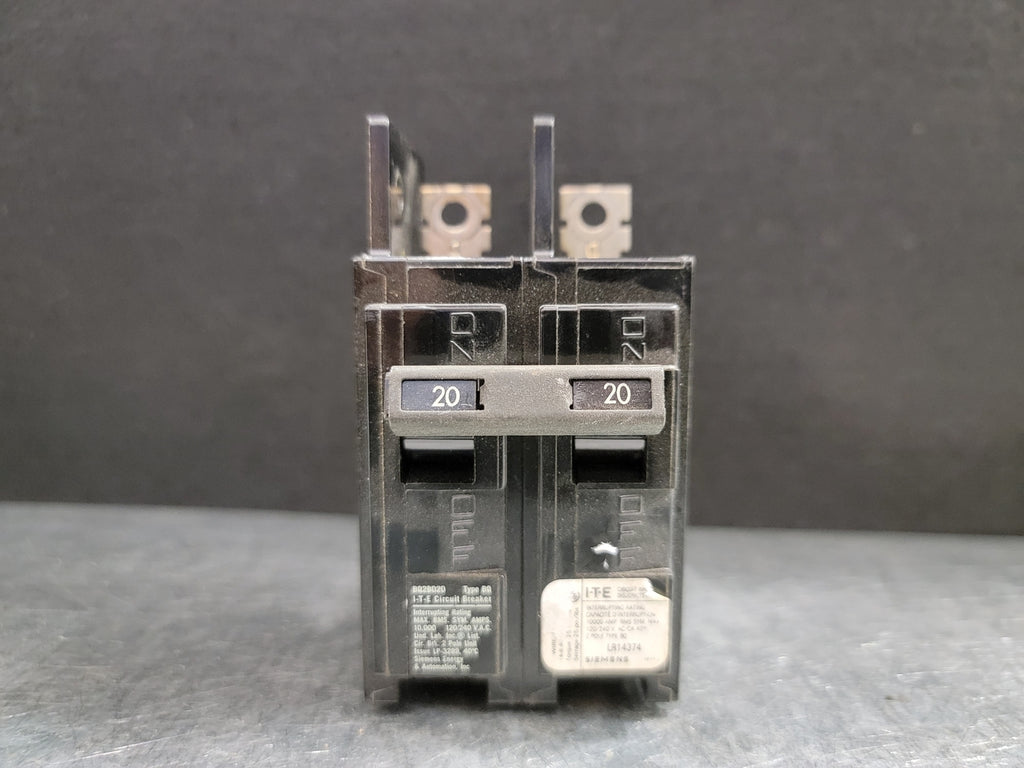 SIEMENS 20 Amp, 2 Pole, 120/240 Volts Circuit Breaker BQ2B020