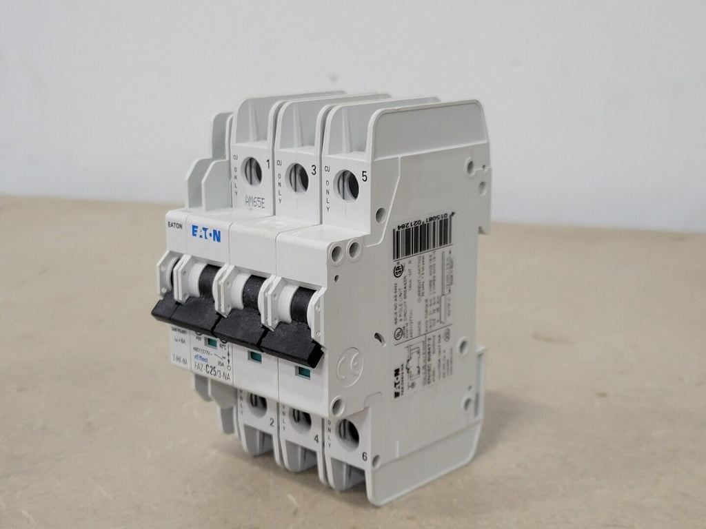 EATON 25 Amp, 3 Pole, 480/277 Volts Circuit Breaker FAZ-C25/3-NA
