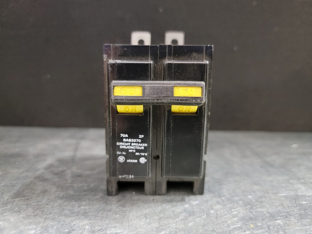 WESTINGHOUSE 70 Amp, 2 Pole, 240 Volts Circuit Breaker BAB2070