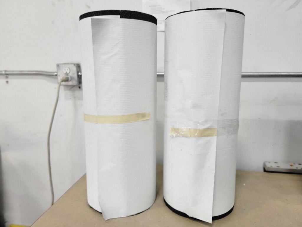 Closed-Cell Elastomeric Foam Pipe Insulation Sleeves | Large Diameter | Lot of 2