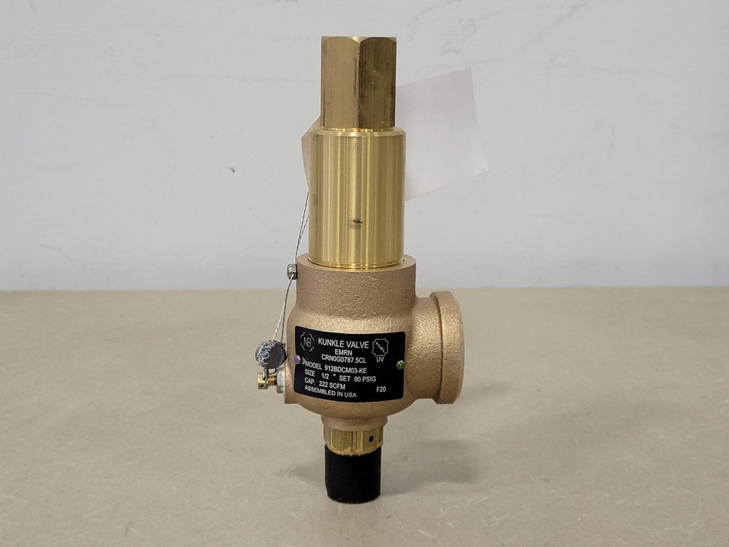 KUNKLE 1/2", 90psig, 222scfm,  Safety Relief Valve 912BDCM03-KE