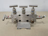 HAM-LET 5 Way Direct Mount Manifold NPT Connection M-50A-15-8NF-SS-T-T