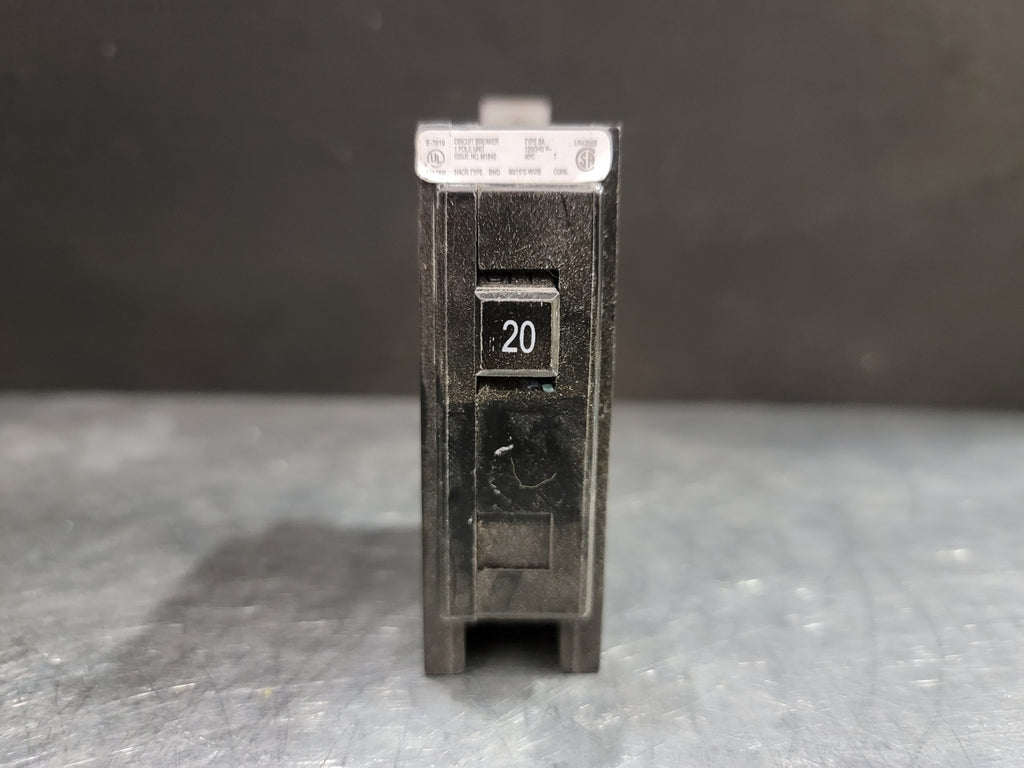 CUTLER-HAMMER 20 Amp, 1 Pole, 120/240 Volts Circuit Breaker BA120