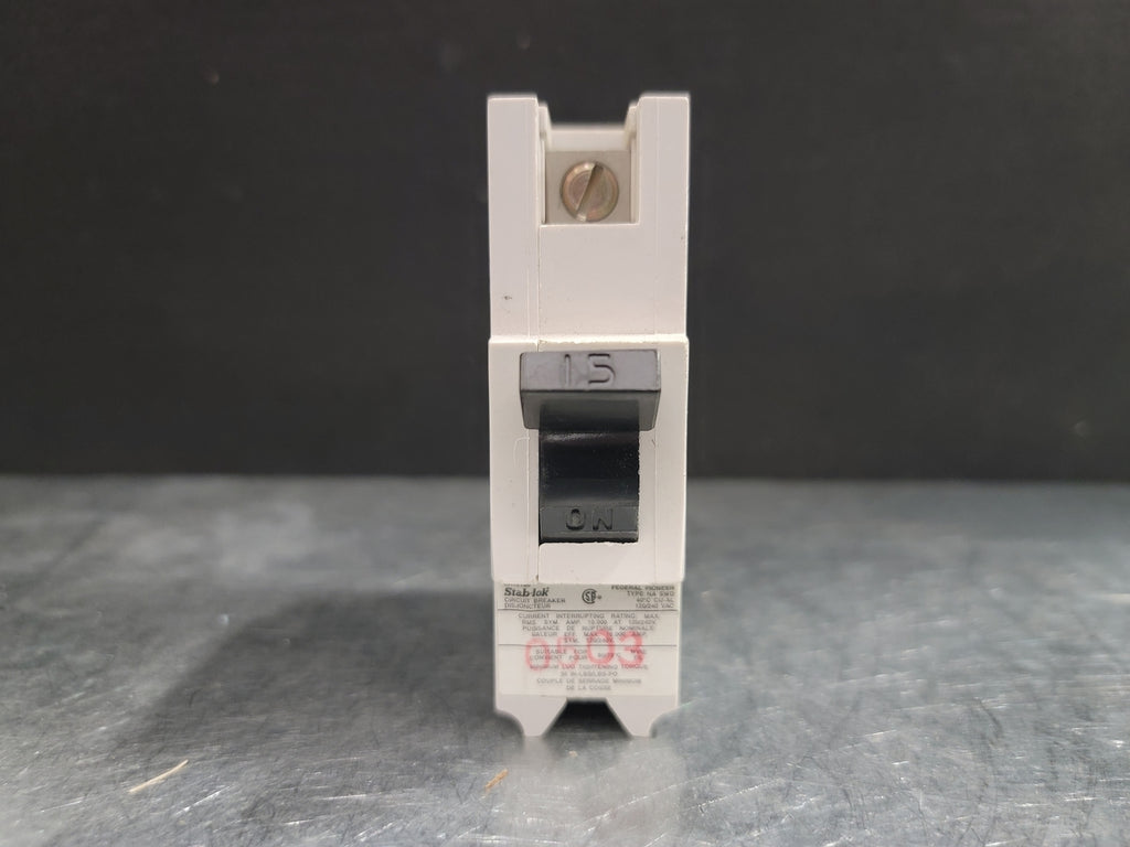 FEDERAL PIONEER 15 Amp, 1 Pole, 120/240 volts Circuit Breaker NA115