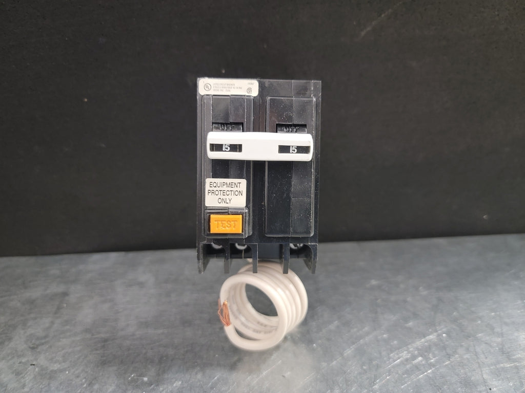CUTLER-HAMMER 15 Amp, 2 Pole, 240 Volts Circuit Breaker QBGFEP2015