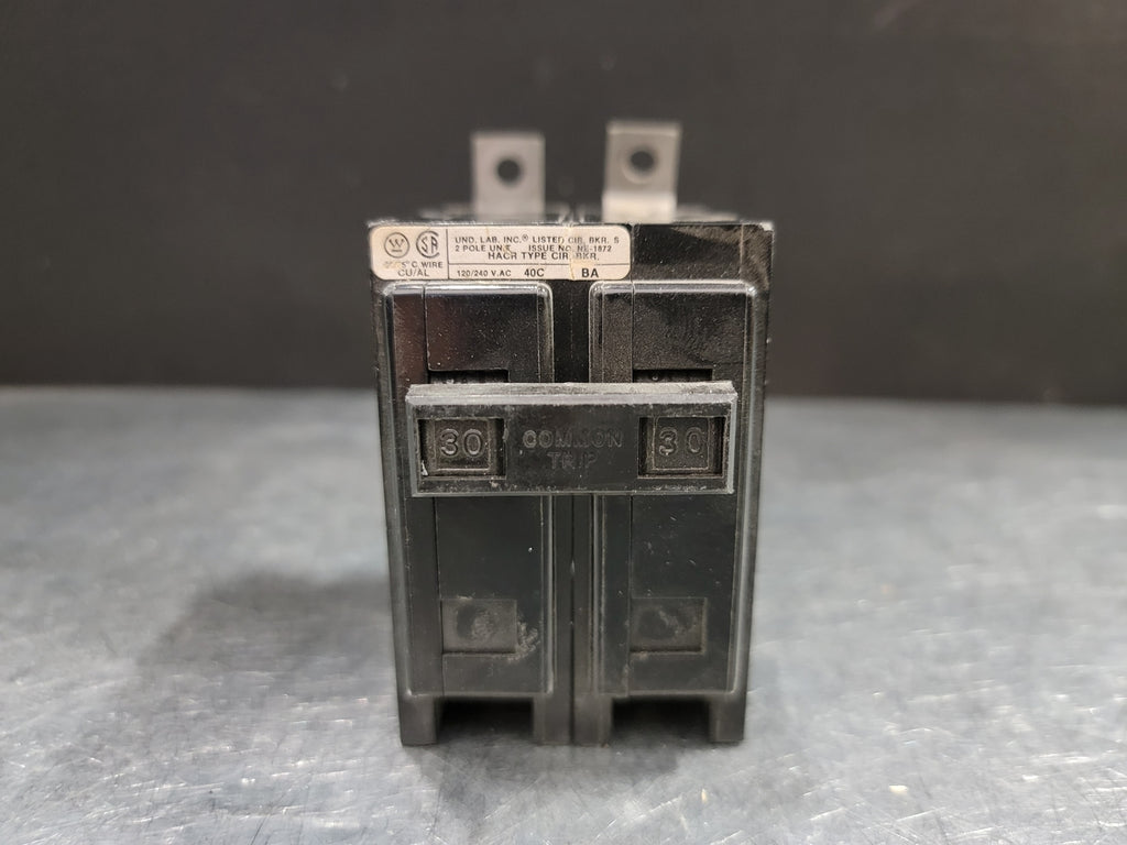 WESTINGHOUSE 30 Amp, 2 Pole, 120/240 Volts Circuit Breaker BA230