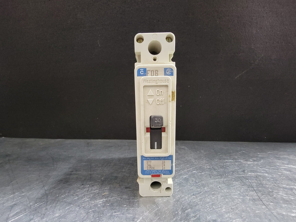 WESTINGHOUSE 30 Amp, 1 Pole, 346 Volts Circuit Breaker FDB1030