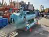 MYCOM 250VMD Ammonia Screw Compressor Package w/ Receiver Tank, 450HP Motor, NH3 Industrial Refrigeration System