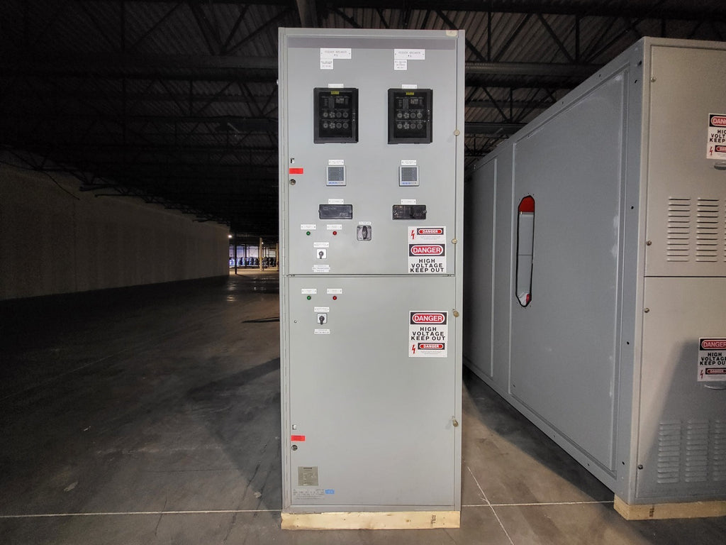 GENERAL ELECTRIC 4160Volts 1200Amp 3Ph Switchgear Unit PowerVac VB1 4.16-250-3w/D-Feeder Breaker