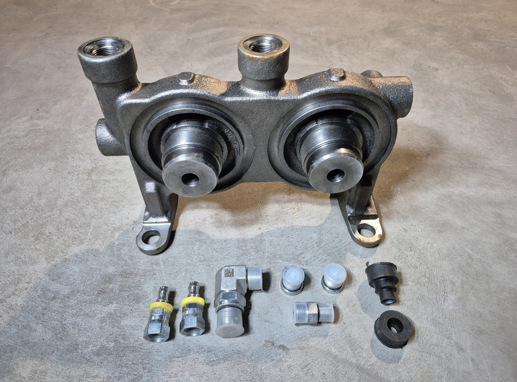 CUMMINS Fuel Filter Head 4978586 w/ Plug and Union