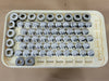 D-Type Tablet Press Punch & Die Tooling Set .6693" Square #81408 w/ Case